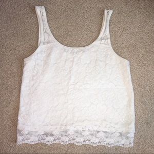 Women’s Hollister Crop Tank-Lace